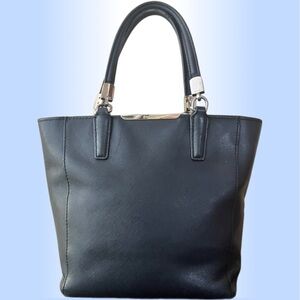 Coach Madison Black Saffiano Leather Mini NS Satchel